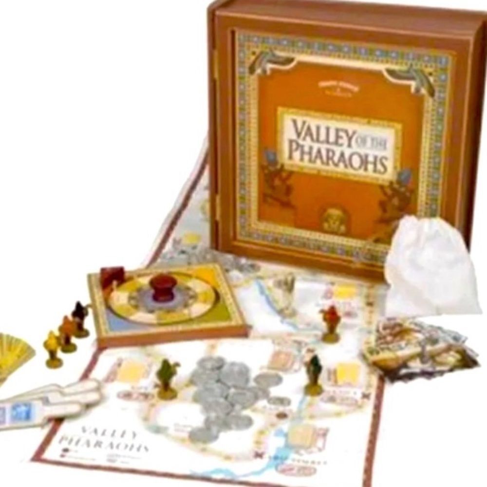 Front Porch Wooden Bookcase Game - VALLEY of the PHARAOHS - Complete